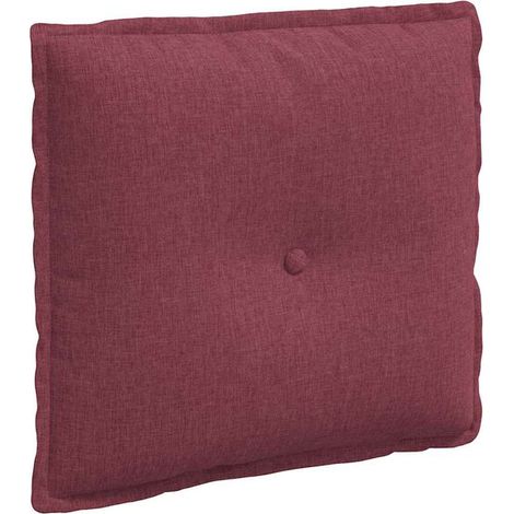 Coussin Bordeaux, 50 x 19 x 45 cm, tissu. (1/5)