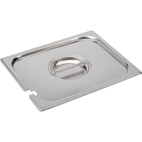 Couvercle pour Bac Inox avec Encoche GN 1/2 - Gastro M