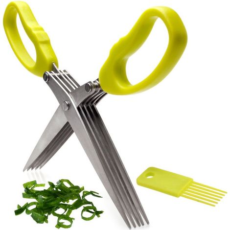 Tijeras para hierbas Tijeras de cocina para cortar cebollino Perejil Eneldo (1/5)