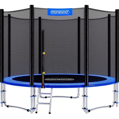 MONZANA® Trampolino da Giardino Ø244cm Set Trampolino Tappeto Elastico Rete Sicurezza Trampolino Elastico