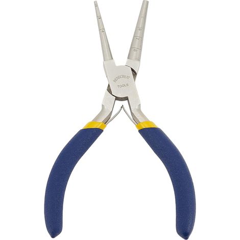 Pince à Boucler les Fils avec Poignée Antidérapante, Pince à Bec Rond de Précision (Boucles de 28 mm) pour la Fabrication de Bijoux en Perles et la Formation de Fils (1/5)