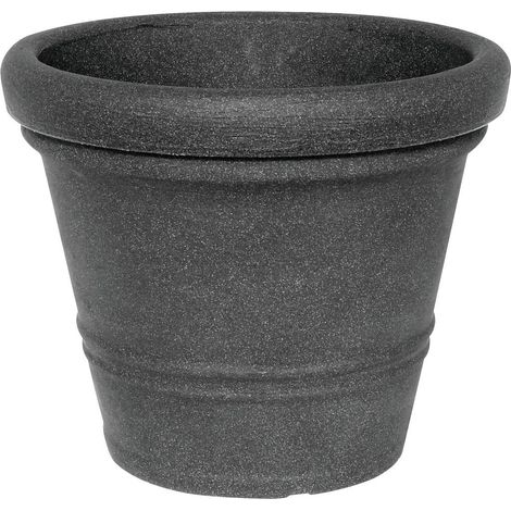 Geli Pflanztopf Milano Ø 45 x 36 cm anthrazit KunststofftÃƒÂ¶pfe