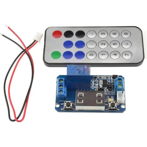 Module relais avec minuterie, affichage LED 3 chiffres et