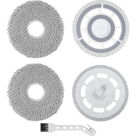 Salviette con supporto di ricambio per Roborock Saros 20 / Saros 10R / Qrevo S5V / Qrevo Curv/Qrevo Curv S5X / Qrevo Edge/Edge S5A Aspirapolvere, 2 supporti sostitutivi, 2 salviette umidificate (1/5)