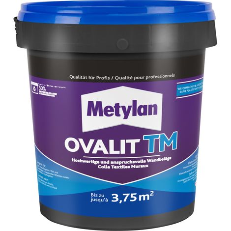 Metylan Ovalit TM Tapetenkleber und Kleisterzusatz 750 g Dose, transparent Kleister