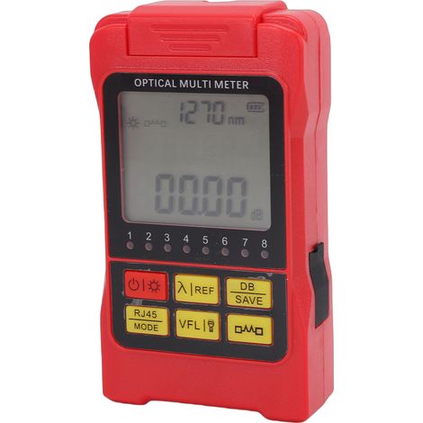 Wattmètre optique portable 850-1650 nm, testeur de réseau pour fibre optique, stylo détecteur de câbles rouge (1/5)