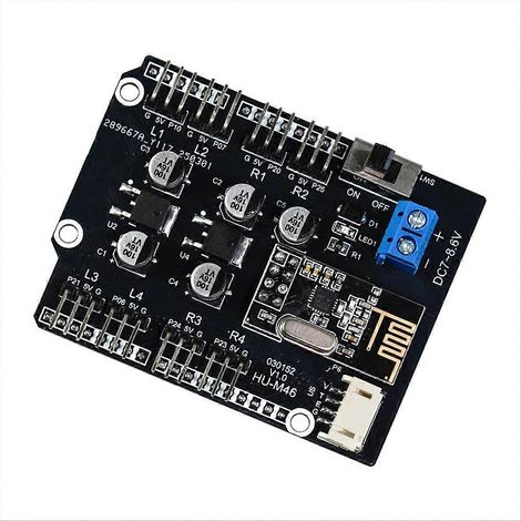 Placa de expansión de servocontrol PWM de 8 vías para brazo robótico con receptor de 2,4 G integrado. (1/5)