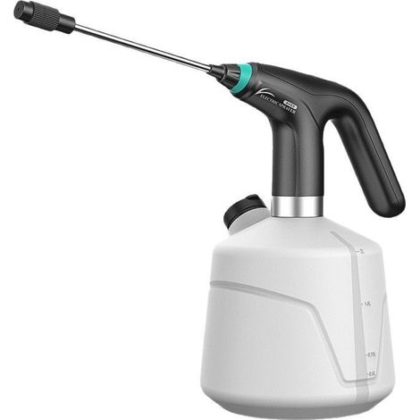 Flacone spray elettrico da 2 litri, spruzzatore per piante ricaricabile, annaffiatoio automatico, spruzzatore manuale per innaffiare piante da interno ed esterno, fertilizzare, giardinaggio (nero)
