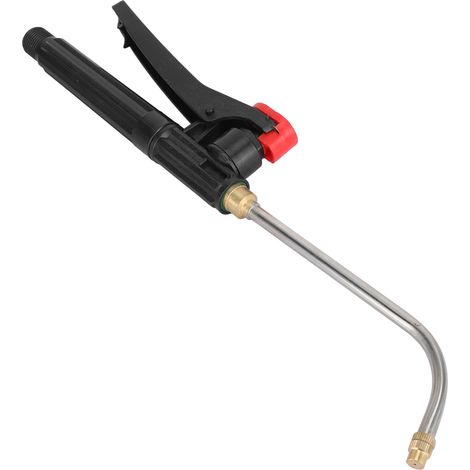 Buse courbée G3/8 filetage extérieur pour pulvérisateur agricole, atomisation fine réglable en cuivre, embout pour pulvérisation de raisin, poignée inox 18cm incluse. (1/5)
