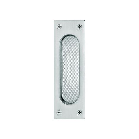 Pomo puerta de encastrar 0 42 4211, cuadrado ,Alu F1