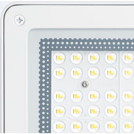 LED Fluter 50W Dimmbar 0-10V 170 lm/W IP65 ELEGANCE Slim PRO Weiss 3000K Warmweiß Asymmetrisch 30ºx90º