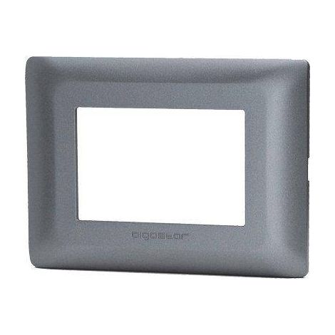 PLACCA COPRIFRUTTI ABM - GRIGIO SCURO POSTI 3 MM 120X85 - 8 pezzi