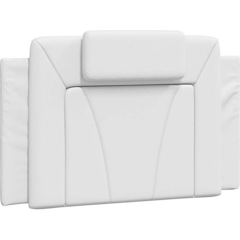 Maison Exclusive - Cuscino Testiera Viana Bianco 80 cm in Similpelle