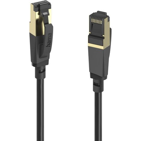 Hama 00202002 cavo di rete Nero 3 m Cat8 S/FTP (S-STP) (1/5)