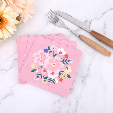 Set mit 8 Einweg-Papierservietten (24,5 x 24,5 cm), ideal für Partys und Hochzeiten. (1/5)