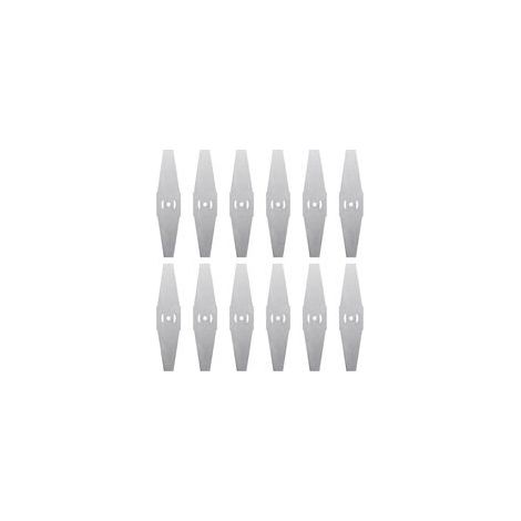 12 Lames de coupe-bordures en métal, Lames de remplacement pour coupe-bordures électriques, Accessoires de débroussailleuse, Lames de tondeuse (1/5)