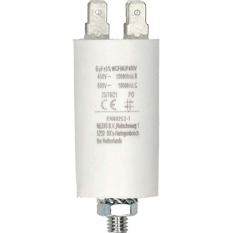 Nedis Multipack Kondensator / 6.0 uF / 450 V / Faston / 10 Stück - 10 Stück