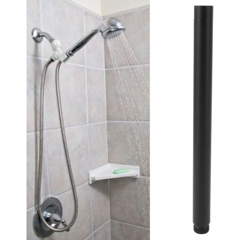 Extension de pomme de douche, bras de douche en acier inoxydable, Surface mince, Installation facile, Extension de tuyau de douche de 10 pouces (1/5)