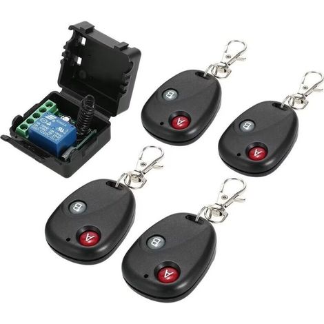 DC 12V 1CH Drahtlose Fernbedienung Schalter Modul & 4Pcs RF Fernbedienung -