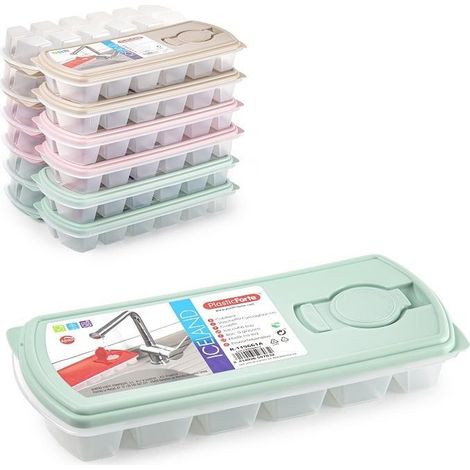 1 Pezzo Formetta Ghiaccio con Coperchio e Tappo 3 Colori Disponibili (1/2)