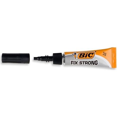 Colle instantanée - BIC - Fix Strong - 3 g - Puissante - Résistante - Multi-supports (1/3)