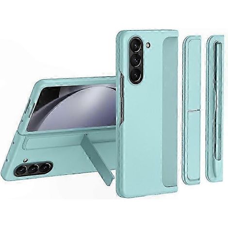Coque PC rigide fine avec béquille et stylet pour smartphone pliable 5G, coque de protection résistante pour téléphone pliant modèle 5G, étui fin incluant support intégré et stylet tactile. (1/5)