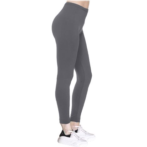 YALISHI Legging taille haute pour femme sportive pour l'été en tissu élastique Couleur: Gris - Taille: M-L (1/4)