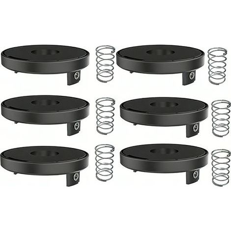 Bobina di filo di ricambio per decespugliatore Einhell CE-CT36/30 3405096, per decespugliatore Einhell 3405096 (6 coperchi + 6 molle) (1/3)