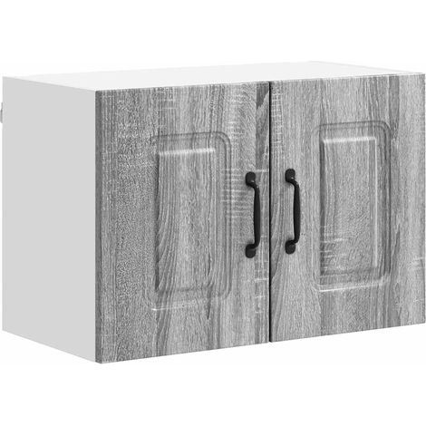 Armario de cocina rectangular moderno almacenamiento práctico 60 x 31 x 40 cm de madera contrachapada gris sonoma 020053605 (1/5)
