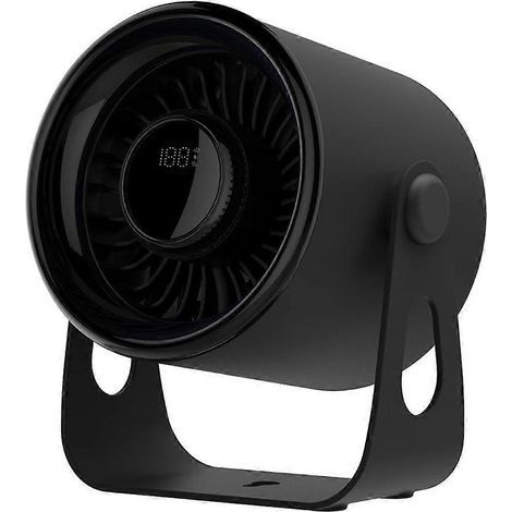 Extrem leiser, kompakter Ventilator mit Netzanschluss, leistungsstark, 100 Geschwindigkeitsstufen, schwarz (1/5)