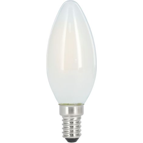 AMPOULE FIL. LED, E14, 806LM REMPL. 60W, AMP. BOUGIE, BLC CHAUD, MATE XAVAX