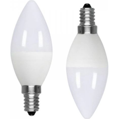 2 Pezzi Lampadina LED, Lampadina E14 C37 9W 860LM D37X106mm, Disponibili 3000K 4200K 6500K (Bianco Freddo 6500K)