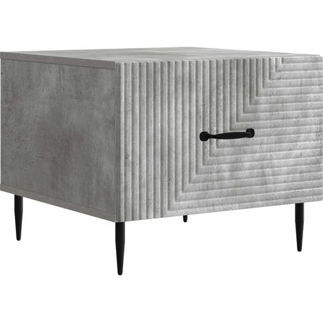 vidaXL  Coffee Table  Concrete Grey 49 x 50 x 40 cm Engineered Wood