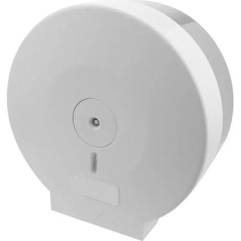 Porte-Rouleau de Papier Hygiénique Taille Industrielle L Design Blanc. Robuste et Pratique pour Espaces Commerciaux. Installation Facile et Changement Rapide (1/5)