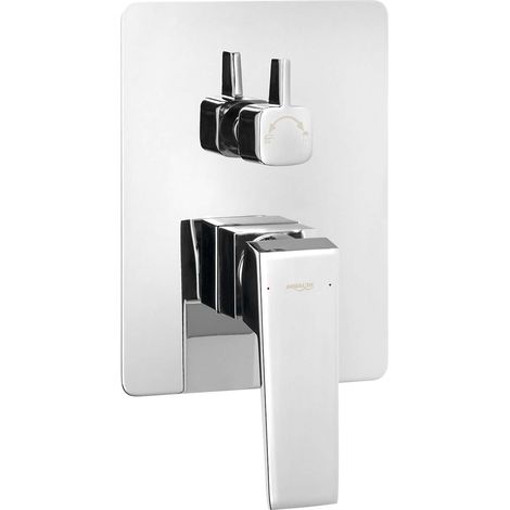 Aqualine Ritmo - Unterputzarmatur für 2 Verbraucher, mit Einbaukörper, Chrom RT042 (1/2)