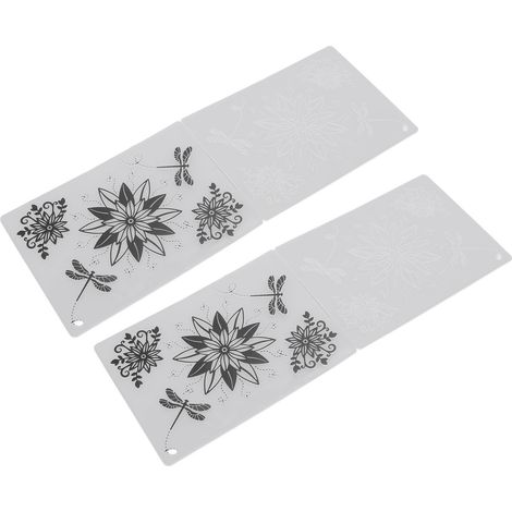 Lot de 2 gabarits de gaufrage à motifs mignons et pratiques en relief pour la création de cartes et d'invitations.