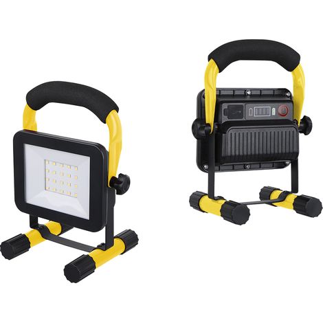 Foco de Trabajo Proyector LED Portátil Recargable 10W 4000K IP54 (1/2)