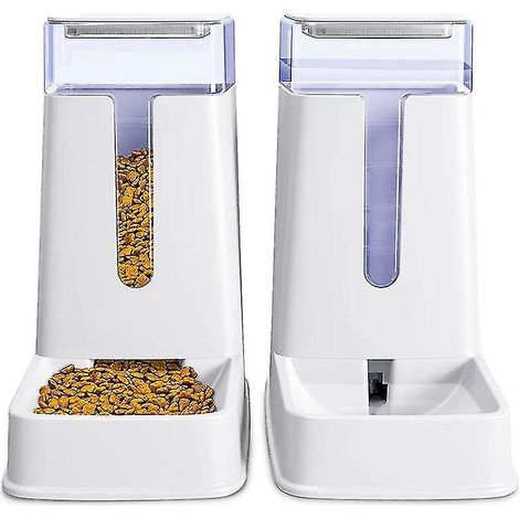 Automatischer Futter- und Wasserspender für Katzen (2er-Set) - Automatischer Futter- und Wasserspender für Hunde (1/5)