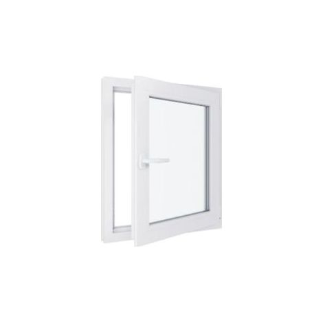 Finestra in PVC - Triplo vetro - Bianco - 700 mmx800 mm cm