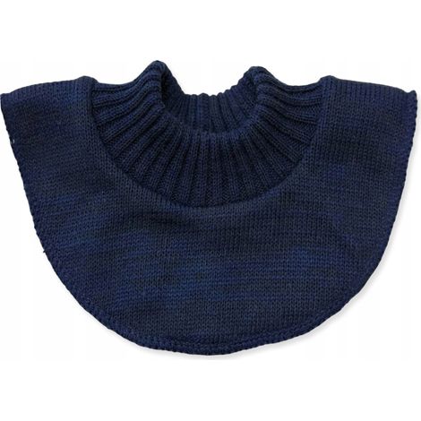 Sciarpa a collo alto per bambini, taglia unica 6-12 mesi, blu navy, autunno-inverno (1/5)