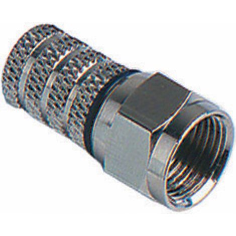 CONNETTORE A VITE X CAVO SATV 5,00MM. Prezzo per 1 pezzo.