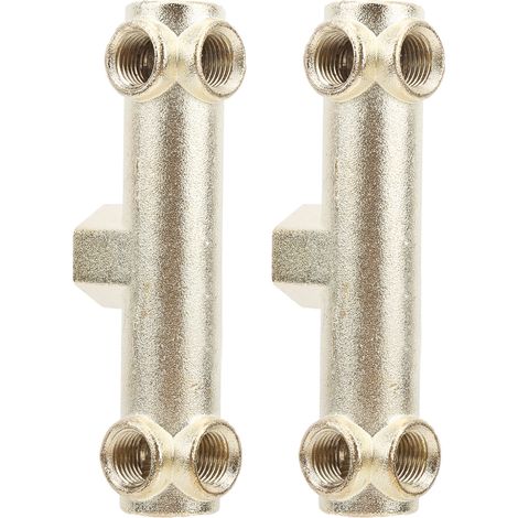 Ensemble de vanne à 6 voies G3/8 en aluminium moulé pour pompe à air et compresseur (1/5)