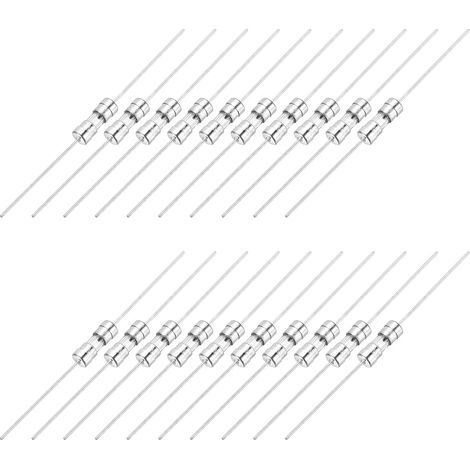 25pcs Fusibles À Tube En Verre, Avec Fil De 3.6 x 10 mm 2A 250V Pour Remplacer Ou Réparer De Nombreux Électroniques Domestiques (F 2A) (1/5)