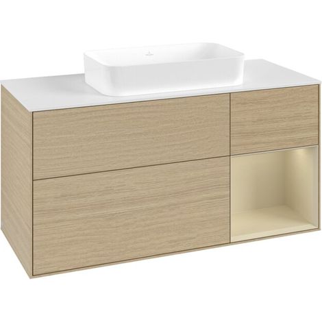 Villeroy & Boch F711HJPC Meuble sous lavabo Finion F71 (1/3)