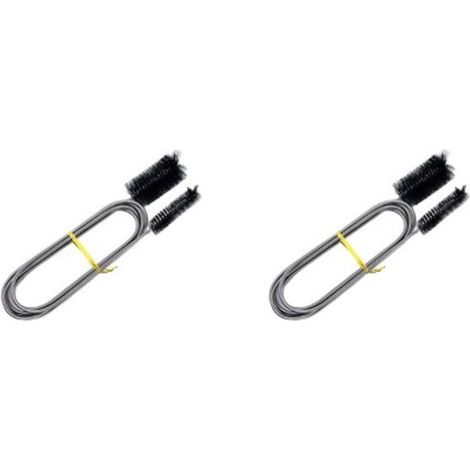 2 Stück Aquarium-Reinigungsbürsten – 155 cm flexible Doppelkopf-Aquariumschlauch-Filterrohrbürste – Reinigungspumpenschlauchbürste – schwarz (1/5)
