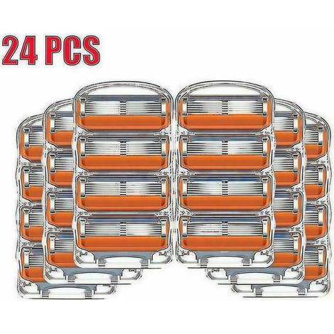 Lot de lames de rechange pour rasoir Gillette Fusion Power (24 paquets × 5 lames)
