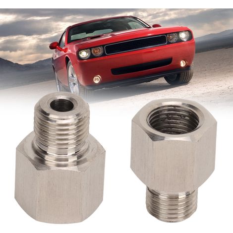 Ein Paar Edelstahl-Fittings mit 1/8" NPT-Innengewinde auf M10x1,0-Außengewinde mit Unterlegscheiben (TU0030) (1/5)