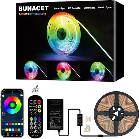 RGB LED Strip COB 6M 24V Multi-Coloured Strip (1/4)