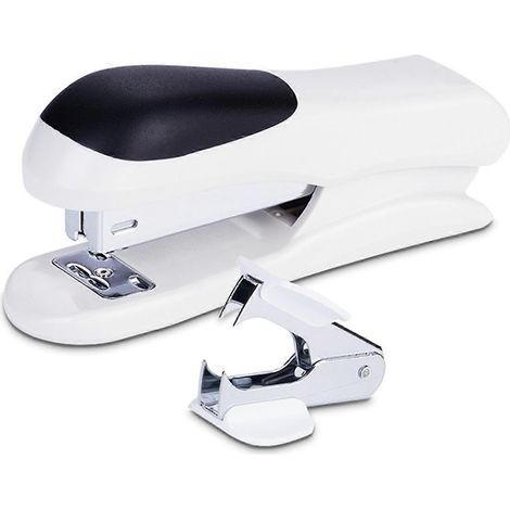 Agrafeuse compacte avec arrache-ongles, agrafeuse manuelle de bureau pour feuilles de papier, format n° 12 S (1/4)