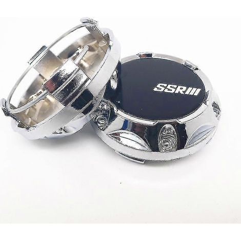 4 cache-moyeux de roue SSR Speed de 64 mm - Accessoires de style automobile Yogu,B